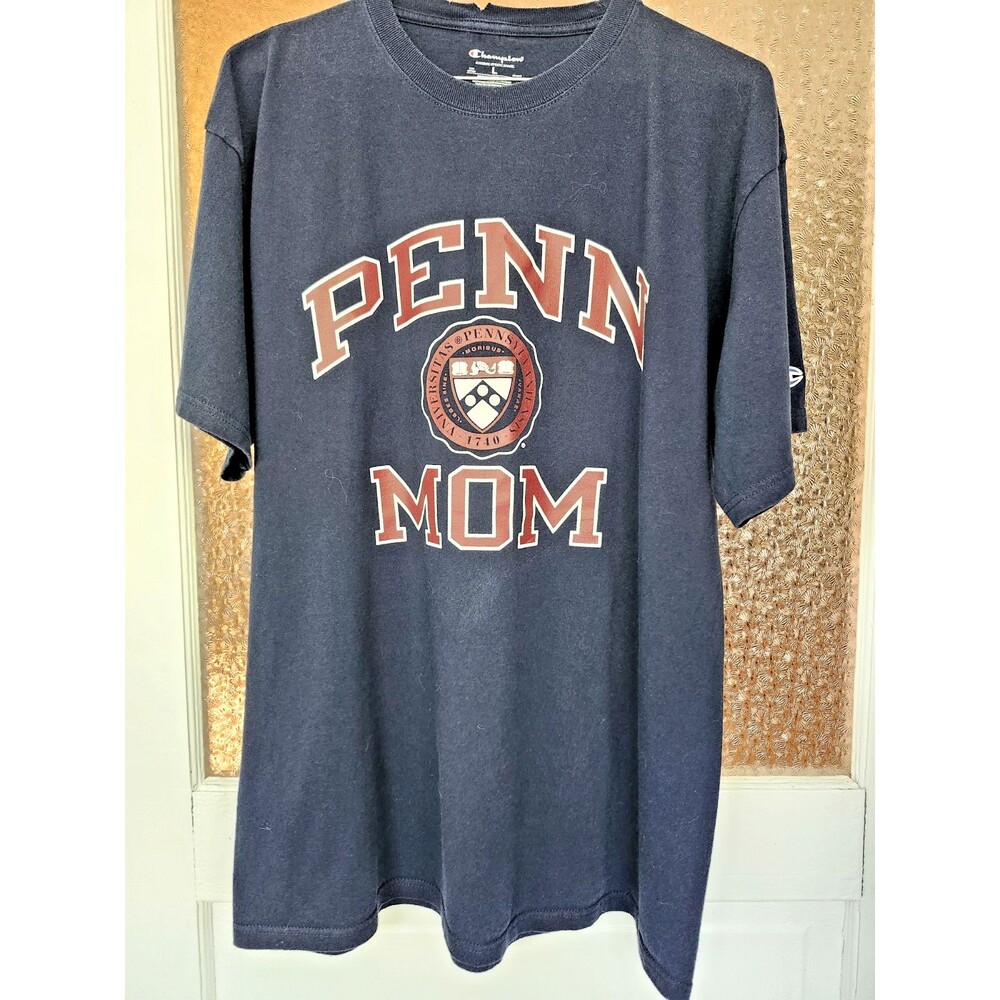 Champion Penn Mom Sweatshirt Navy Blue University of Pennsylvania L